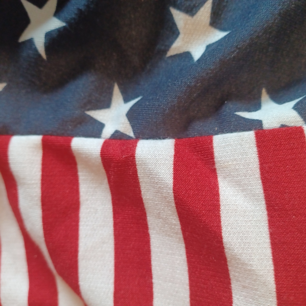 America Athletic Short 2X Red White and Navy Blue Stars & Stripes USA Comfy Cozy - Picture 2 of 2